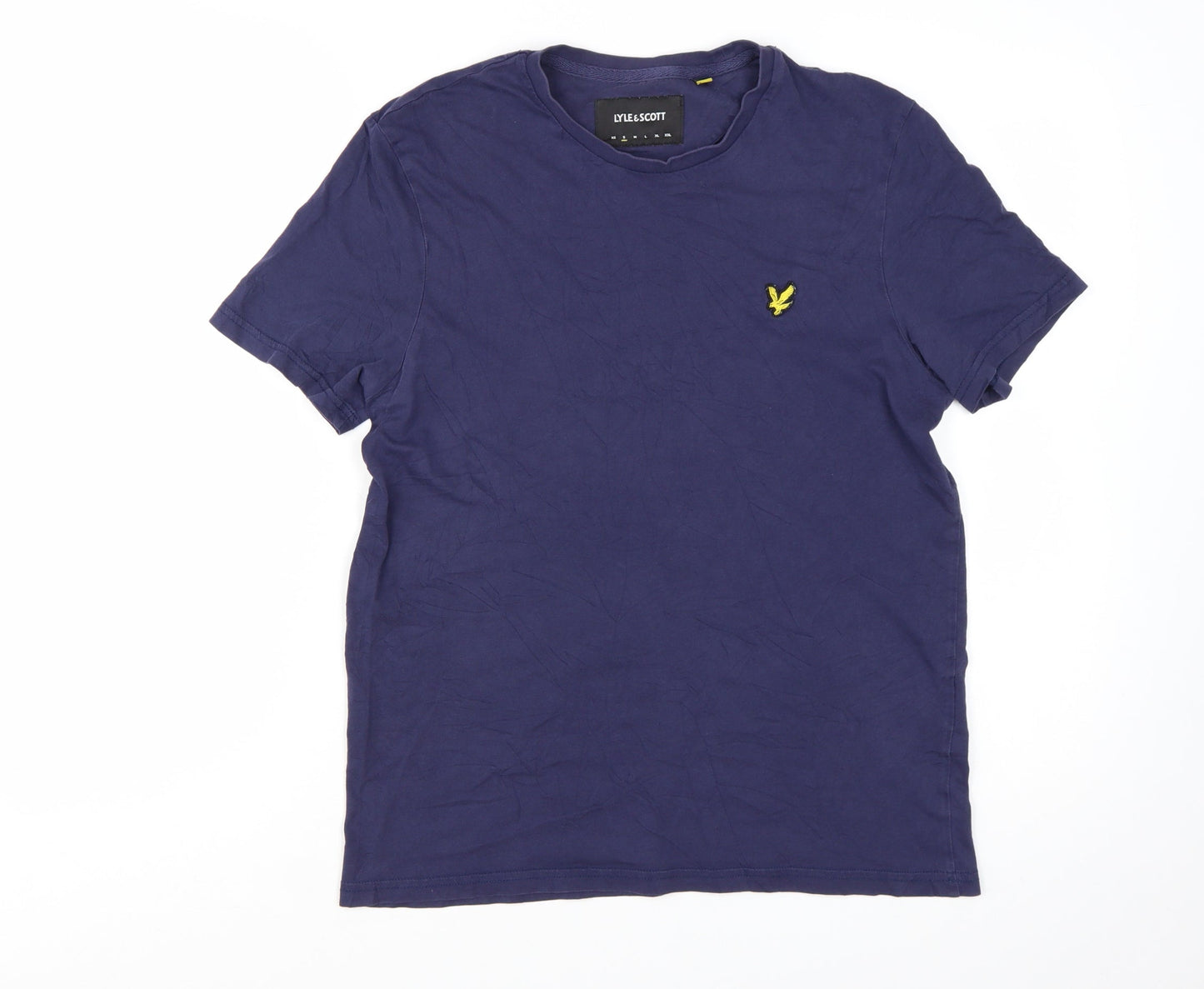 Lyle & Scott Men's Blue Cotton Crew Neck Short Sleeve T-Shirt S