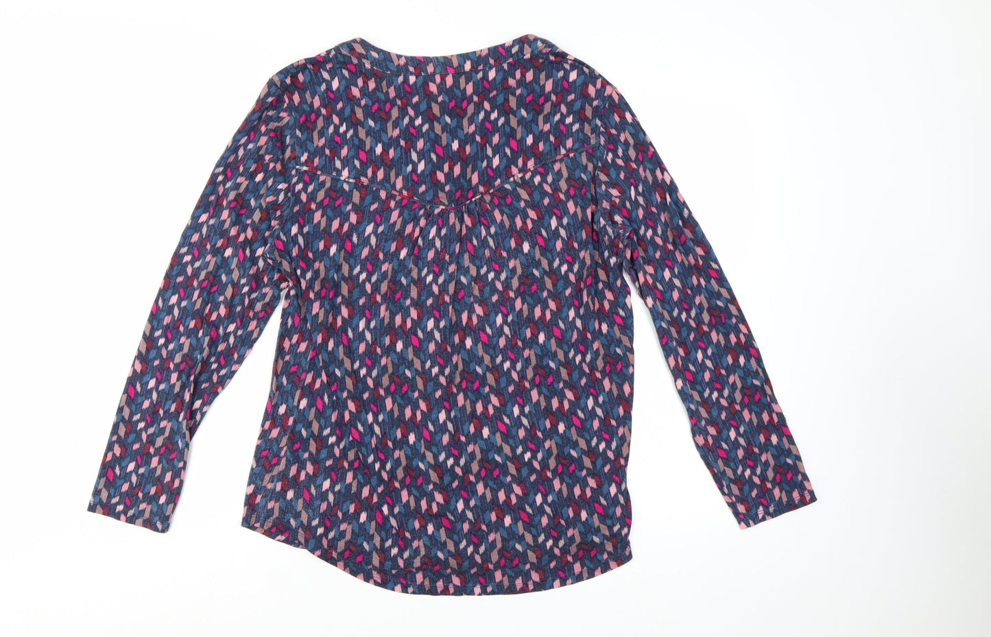 Monsoon Womens Multicoloured Geometric Long Sleeve Blouse UK 16