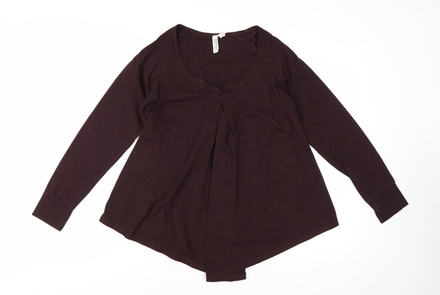 People Tree Women’s Brown Organic Cotton Long Sleeve Tunic Blouse Size 12
