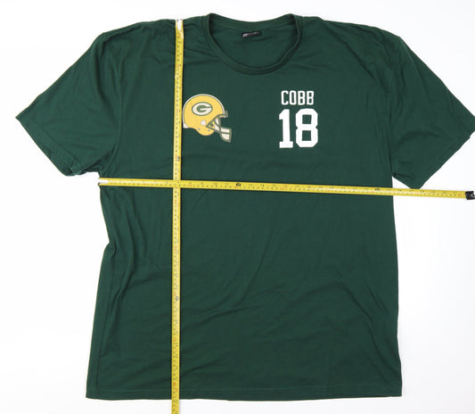 Pro RTX Men's Green Sports Graphic 4XL Crew Neck Cotton T-Shirt