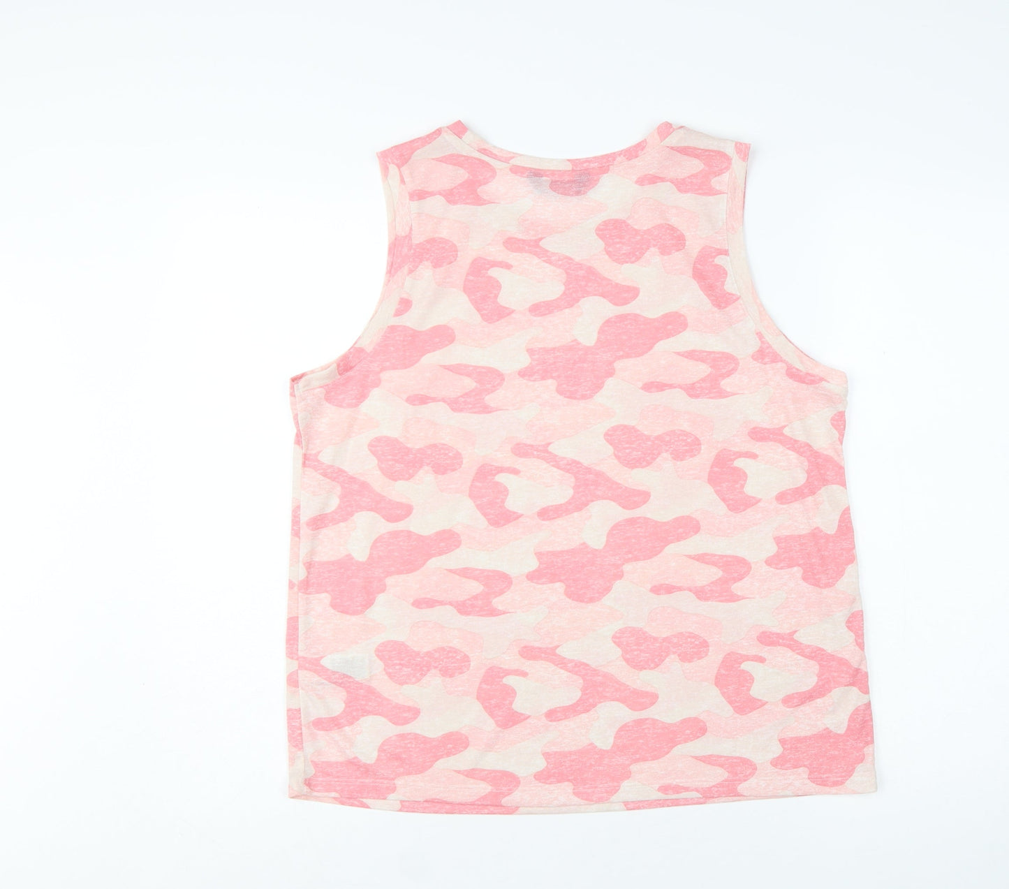 Marks and Spencer Women’s Orange Camouflage Sleeveless Tank Top Size 12