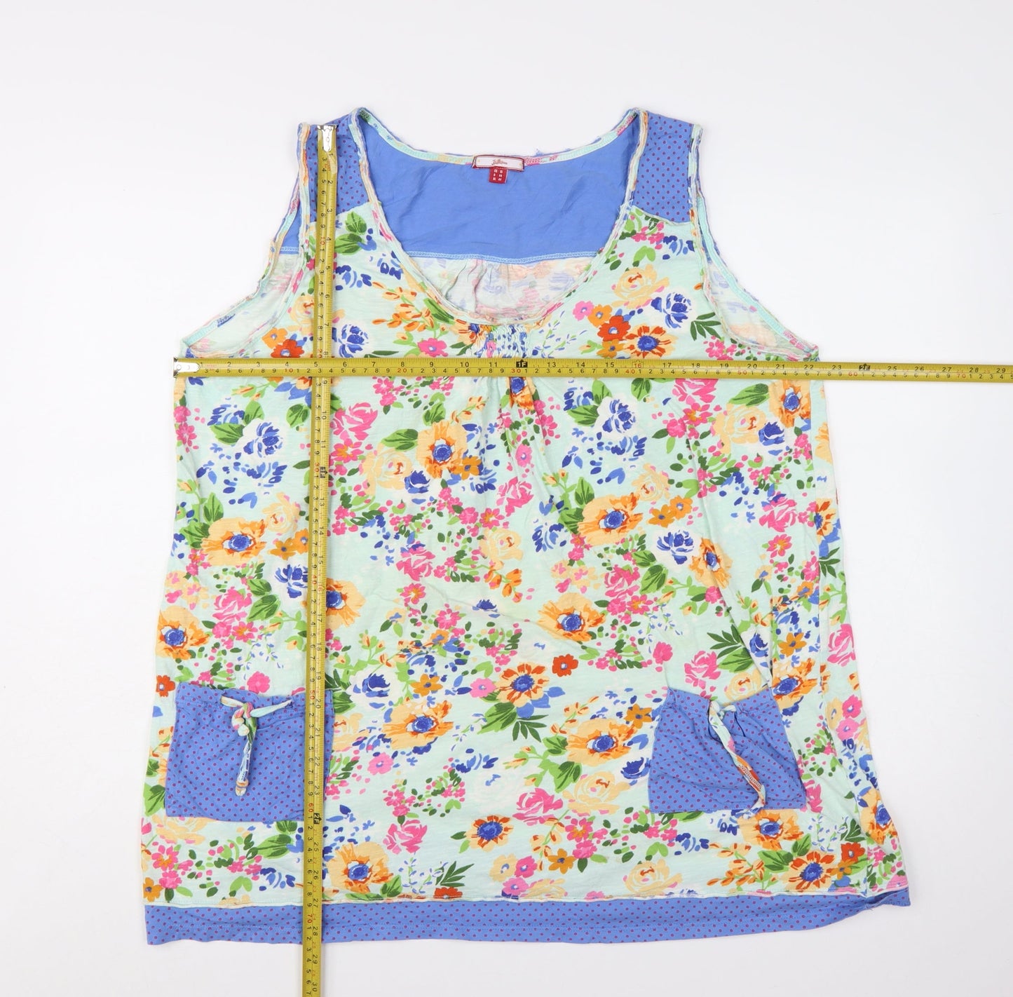 Joe Browns Women's Multicoloured Floral Tunic Tank Top Size 18