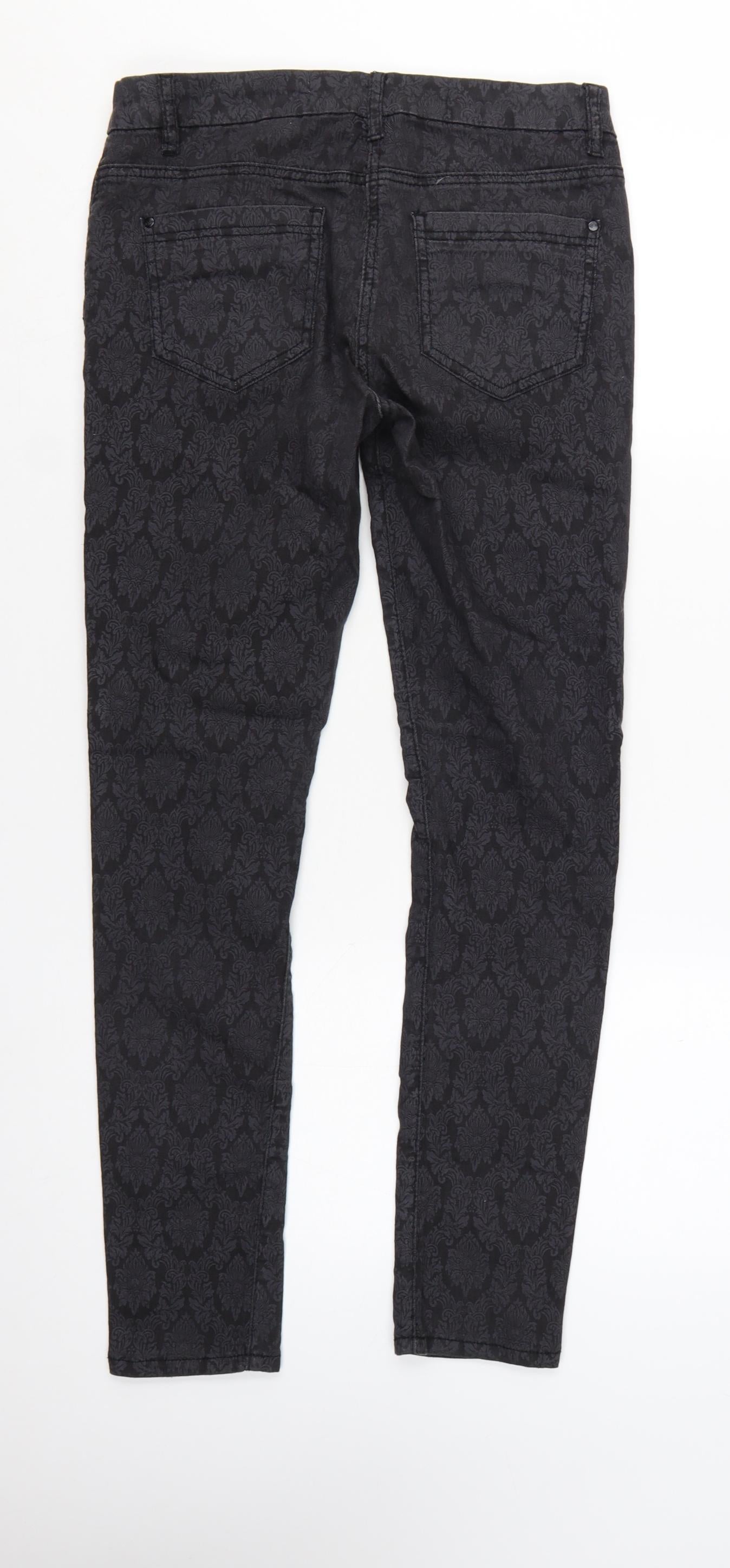Next Women’s Black Skinny Jeans Size 10 Regular Stretch Denim