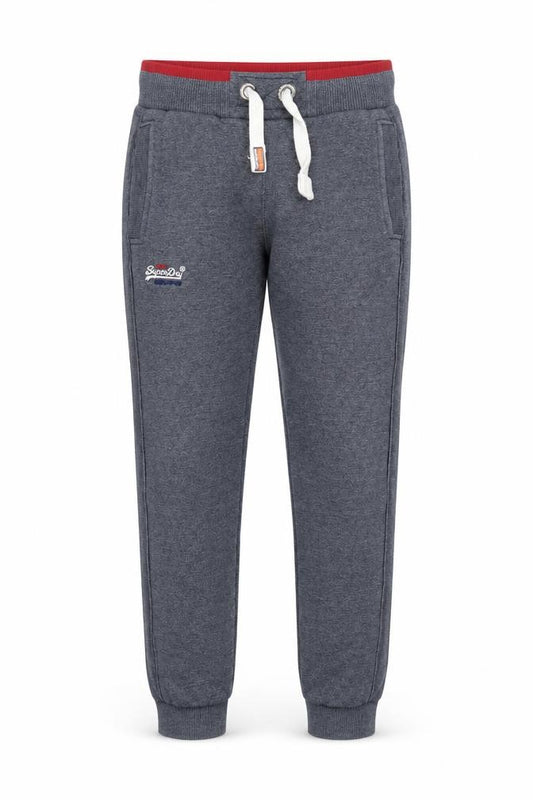 Superdry Men’s Grey Slim Fit Joggers Size S Elastic Waist