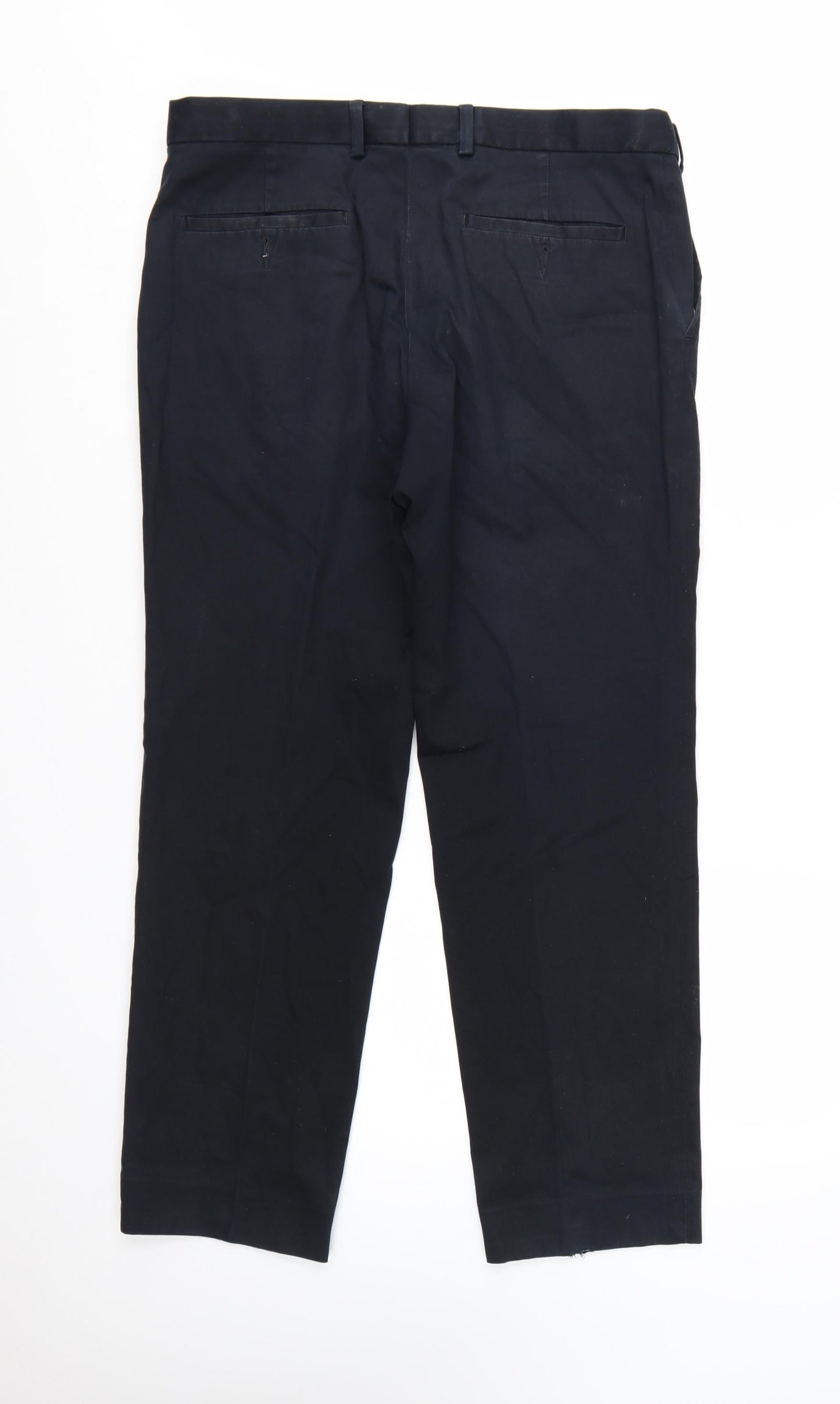 Marks and Spencer Men's Black Slim Chino Trousers 34W 29L
