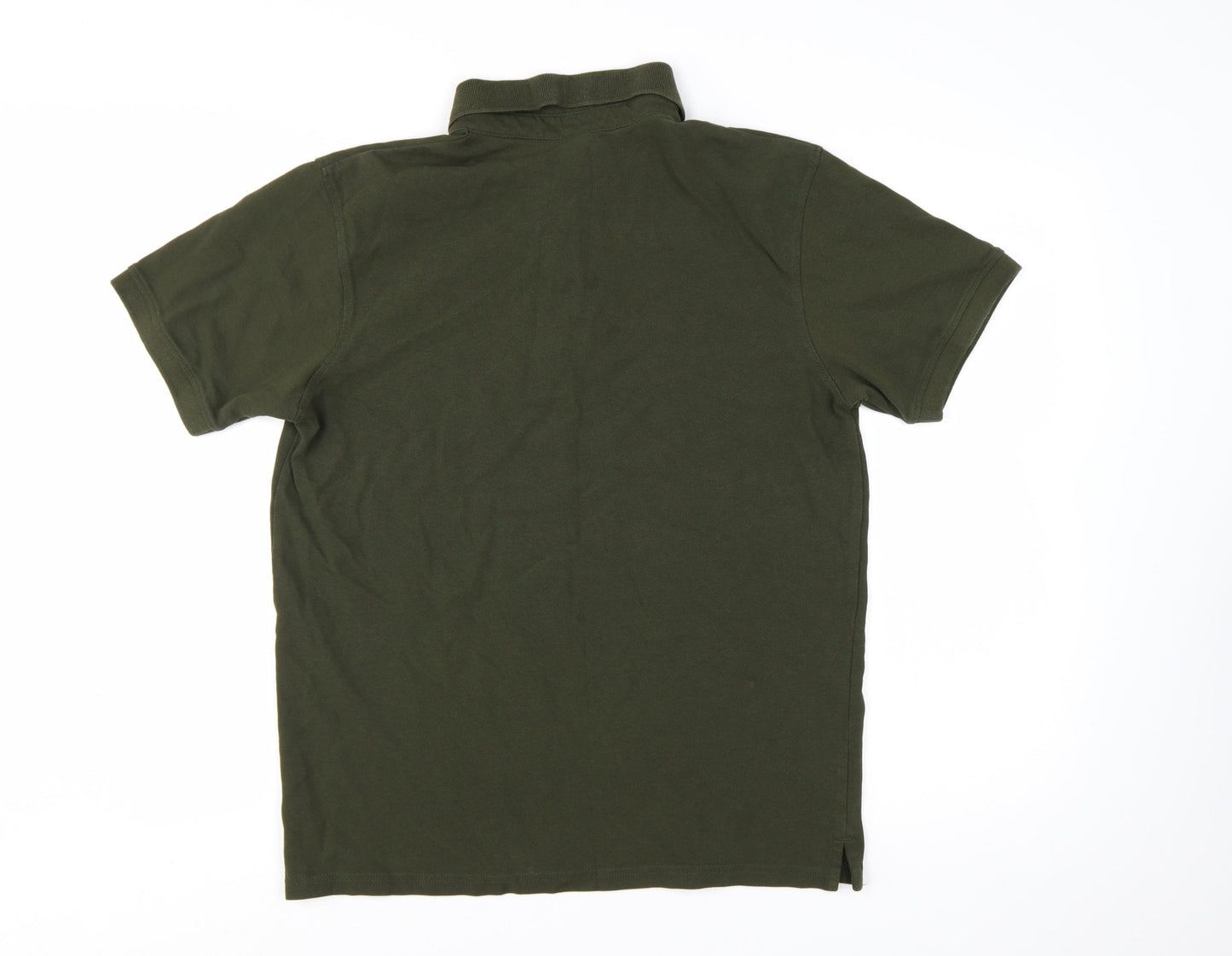 North Ridge Men's Green Cotton Short Sleeve Polo Shirt Medium
