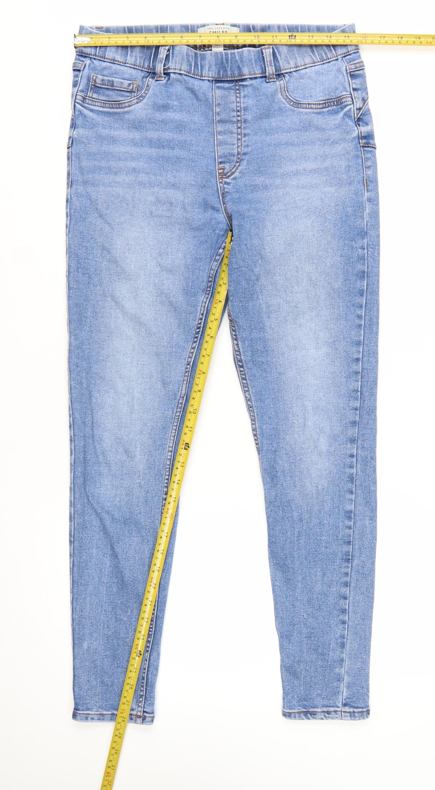 New Look Women Blue Size 14 Jegging Jeans Slim Fit Soft Stretch Denim