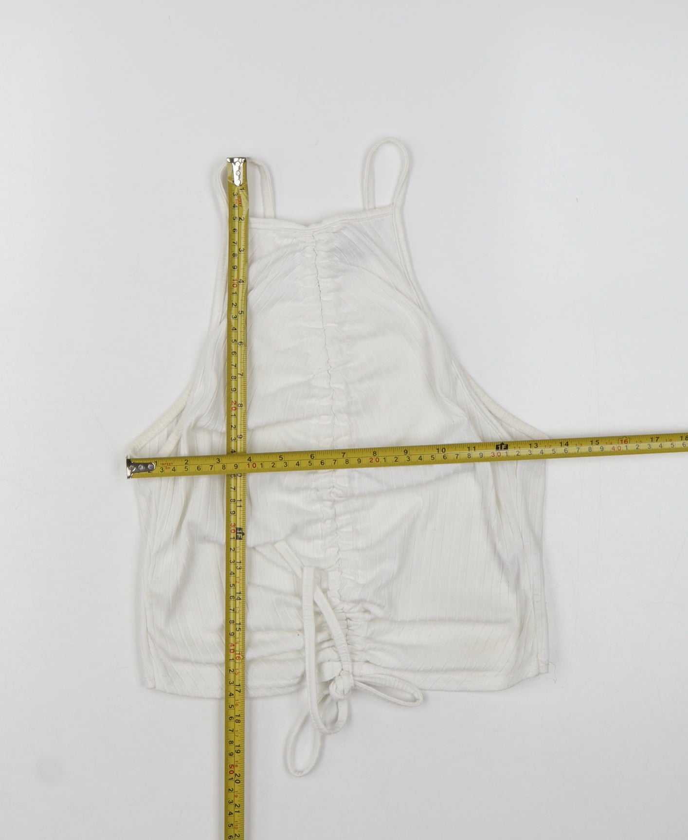 Missguided Women’s White Cropped Halter Tank Top UK 10