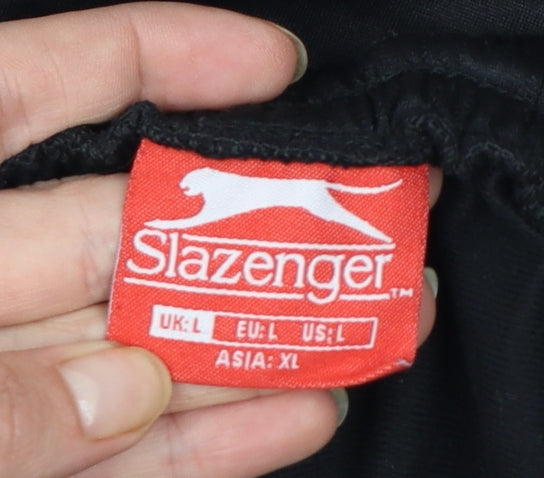Slazenger Men's Black Joggers L Lightweight Quick Dry Pants
