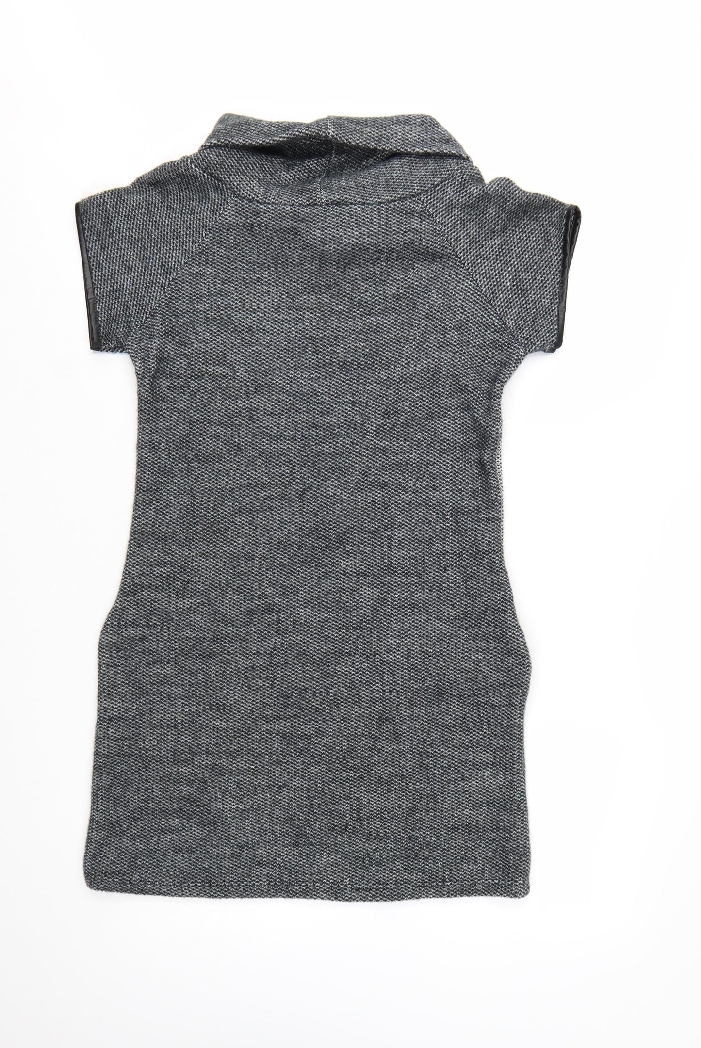 Quiz Women’s Grey Cowl Neck Short Sleeve Shift Dress Size 12