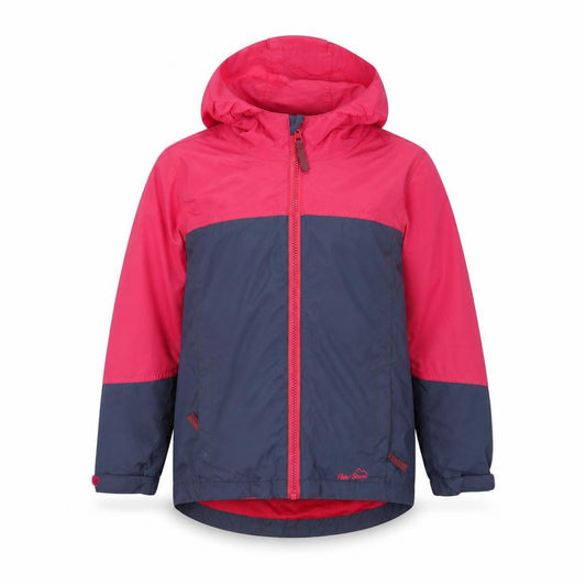 Peter Storm Girls Pink and Blue Waterproof Hooded Rain Jacket 7-8 Years