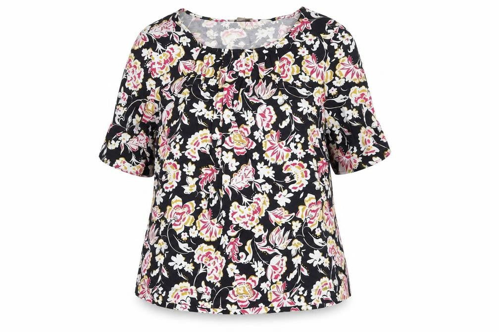 Hobbs Women’s Multicoloured Floral Jersey Tunic Blouse Size M