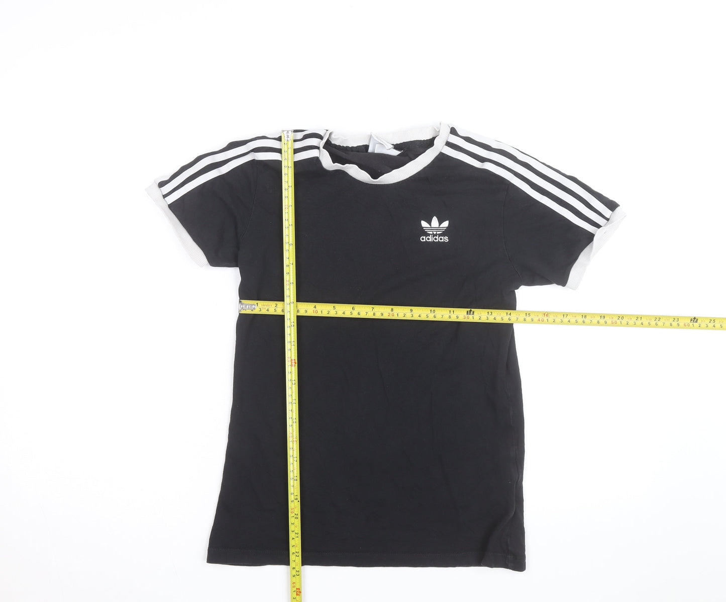 Adidas Womens Black Short Sleeve Cotton Adidas Originals T-Shirt Size 8