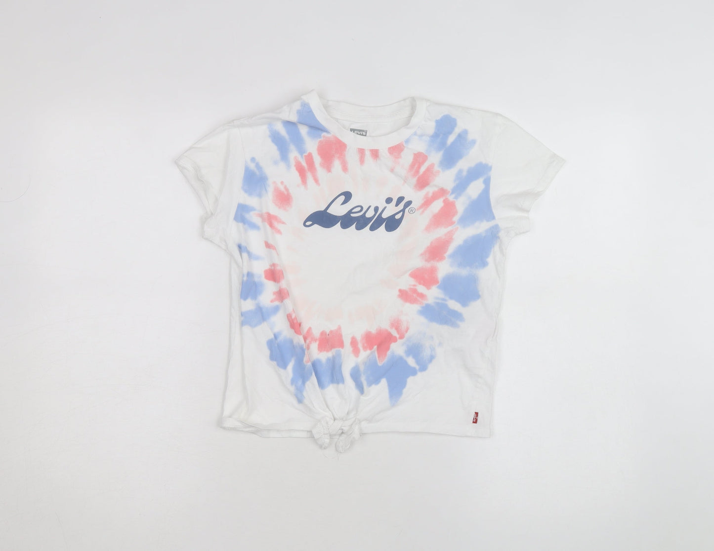 Levi's Girls Multicoloured Tie-Dye Logo Cropped T-Shirt 12-13 Years