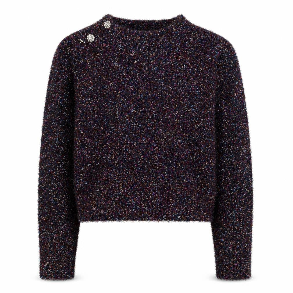 Warehouse Women Multicoloured M Pullover Jumper with Jewel Buttons