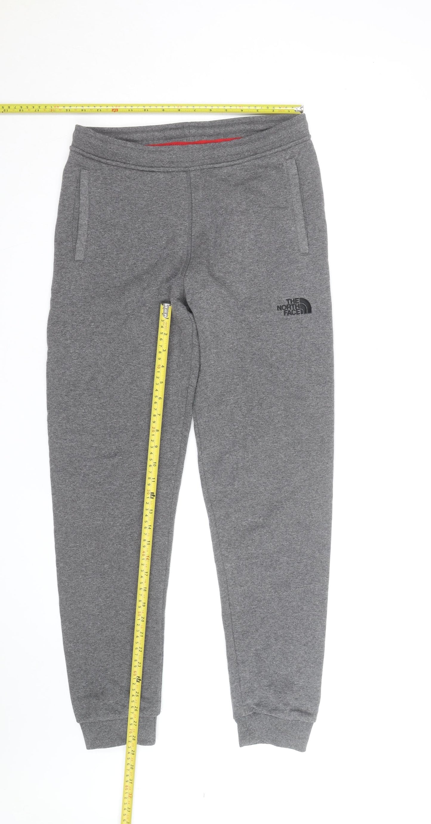 The North Face Boys Grey XL Jogger Sweatpants Tapered Fleece Trousers