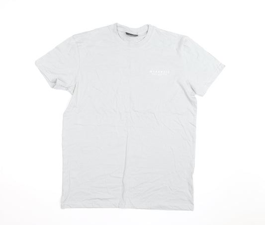 McKenzie Men's Grey Cotton Crew Neck Short Sleeve T-Shirt Size M