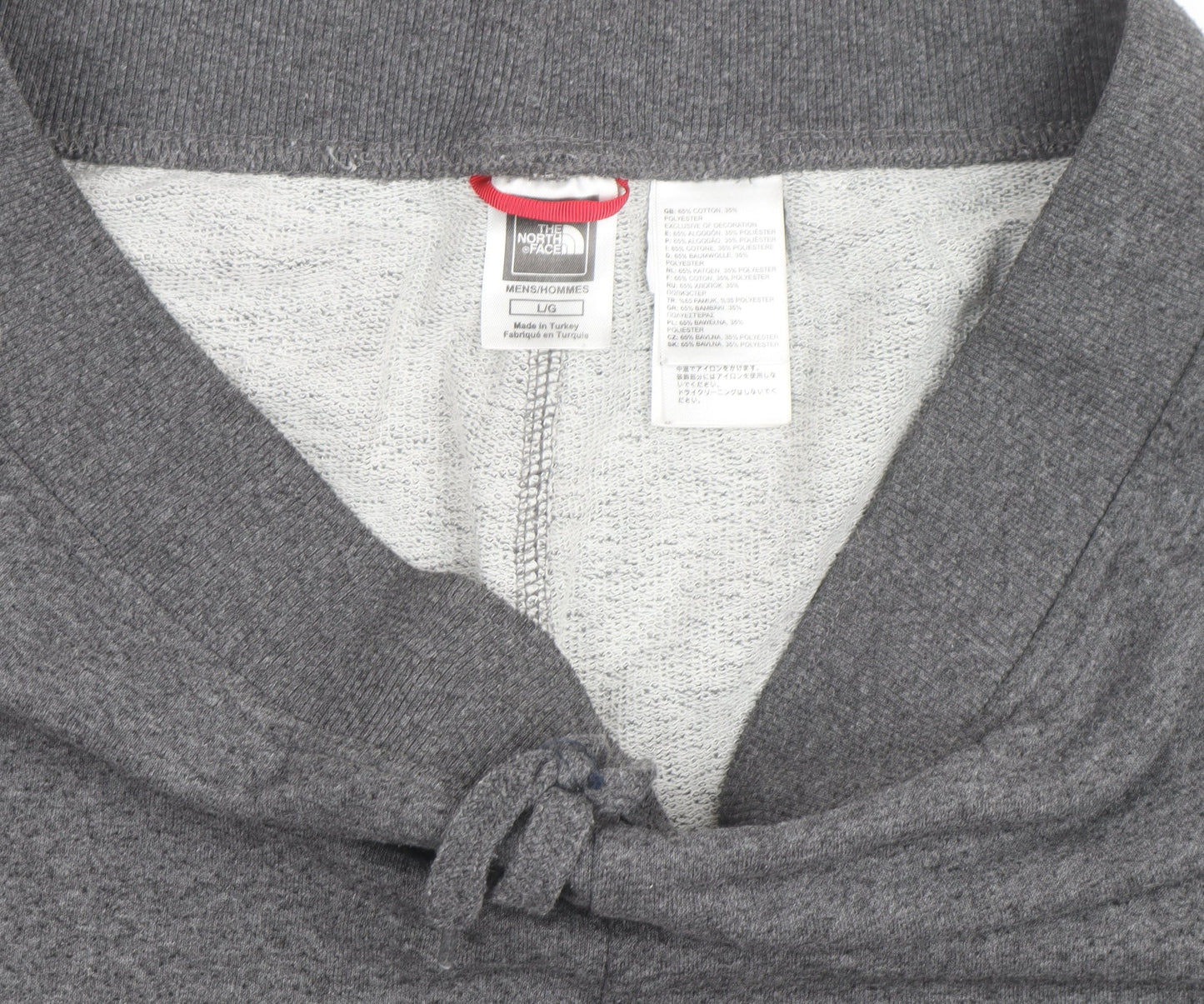 The North Face Men's Grey Sweat Shorts L Regular Fit Activewear