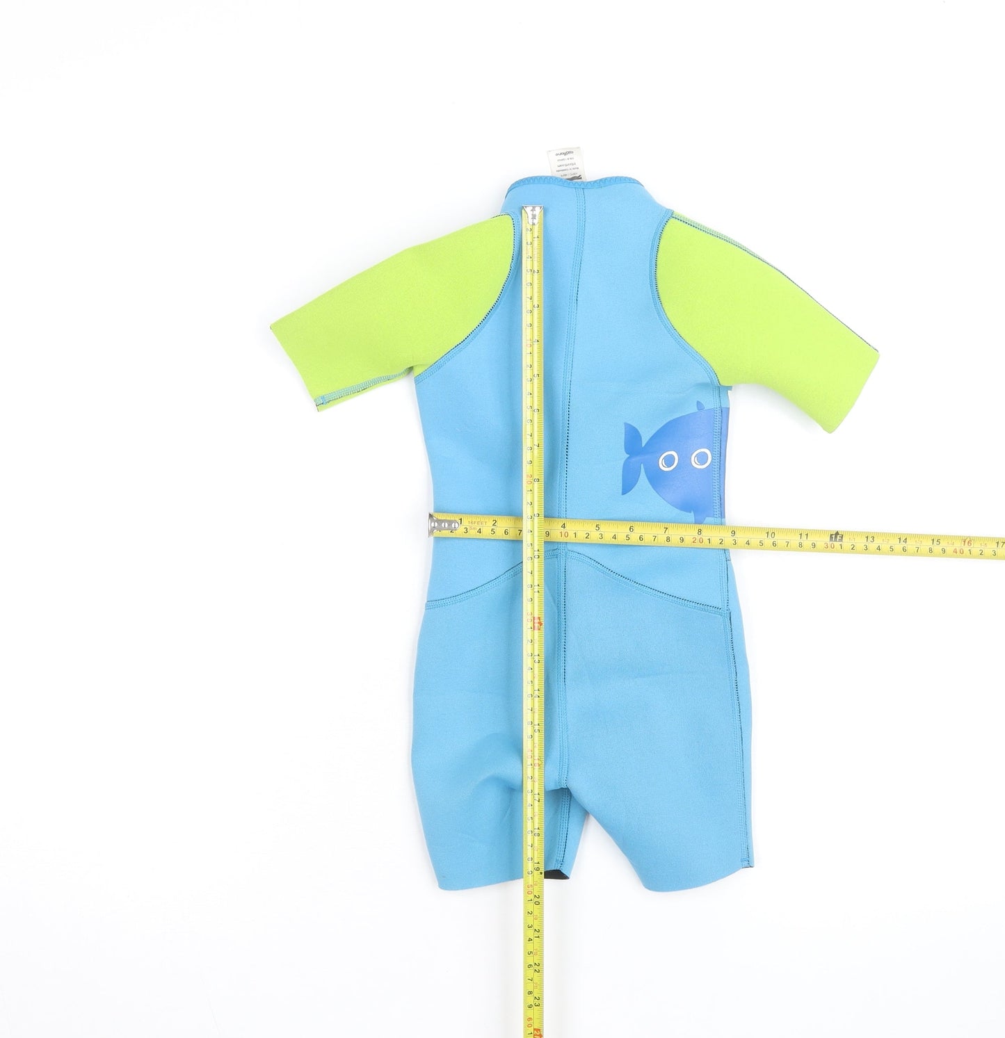 Tribord Boys Blue Short Sleeve Wetsuit 4 Years Stretch UV-Protection Swimwear