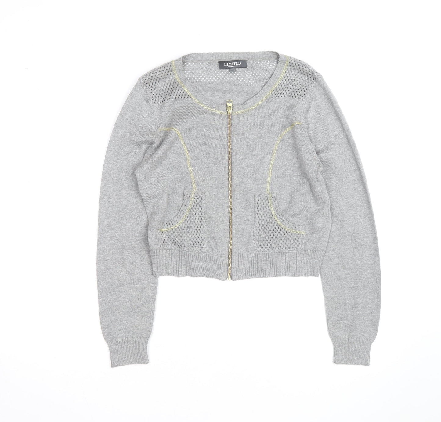 Marks and Spencer Women’s Grey Knit Full Zip Cardigan Size 12