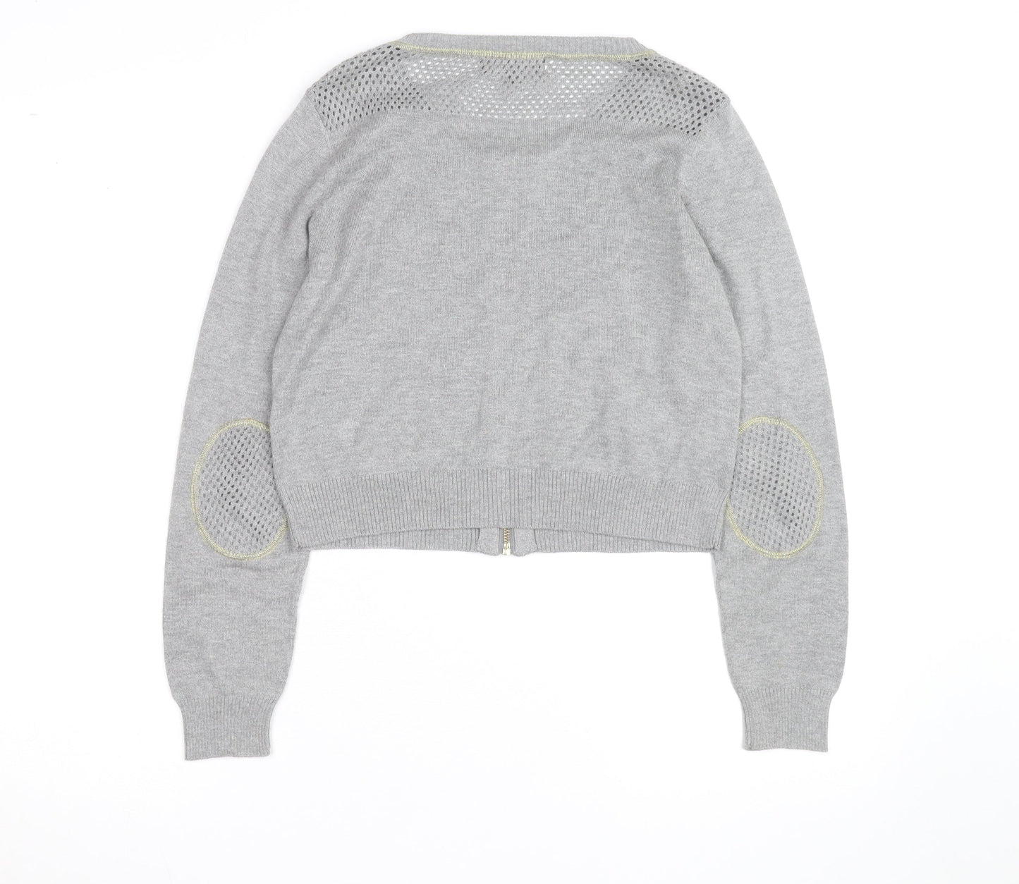 Marks and Spencer Women’s Grey Knit Full Zip Cardigan Size 12