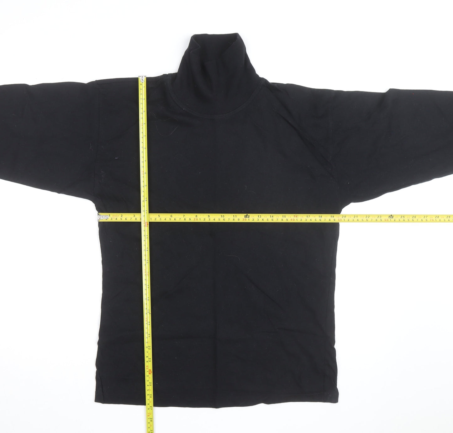 The Sweater Shop Teens Black Roll Neck Cotton Jumper M