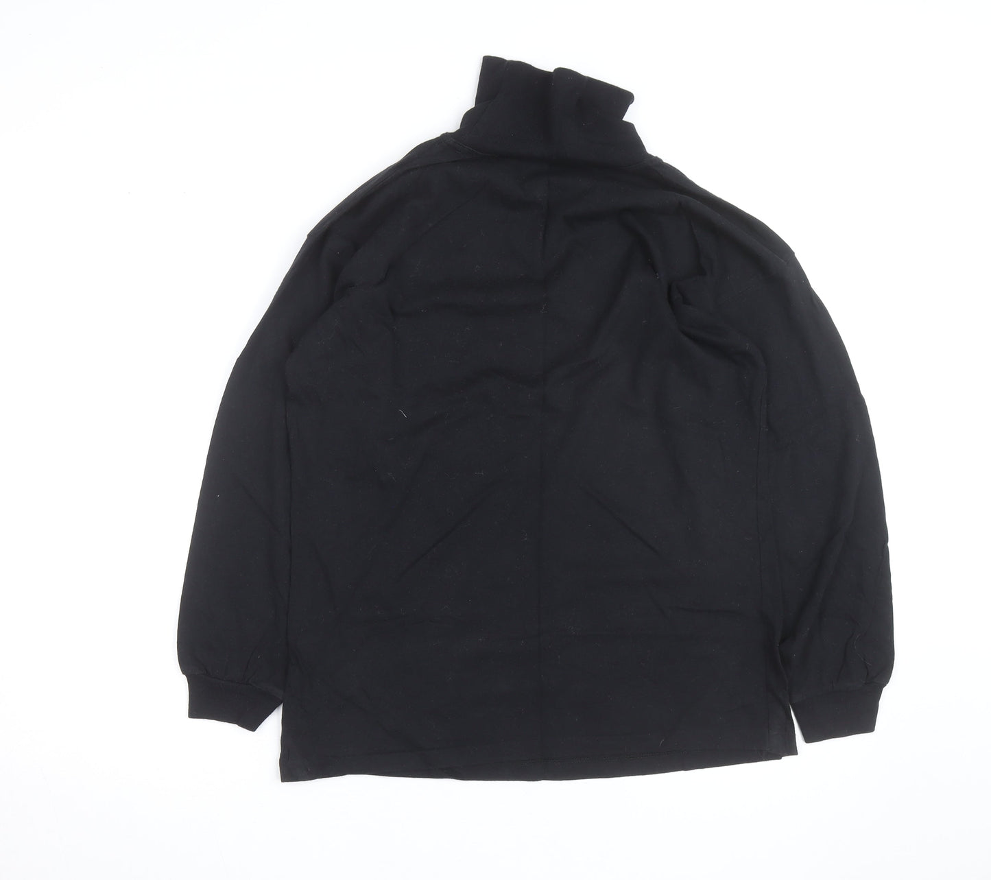 The Sweater Shop Teens Black Roll Neck Cotton Jumper M