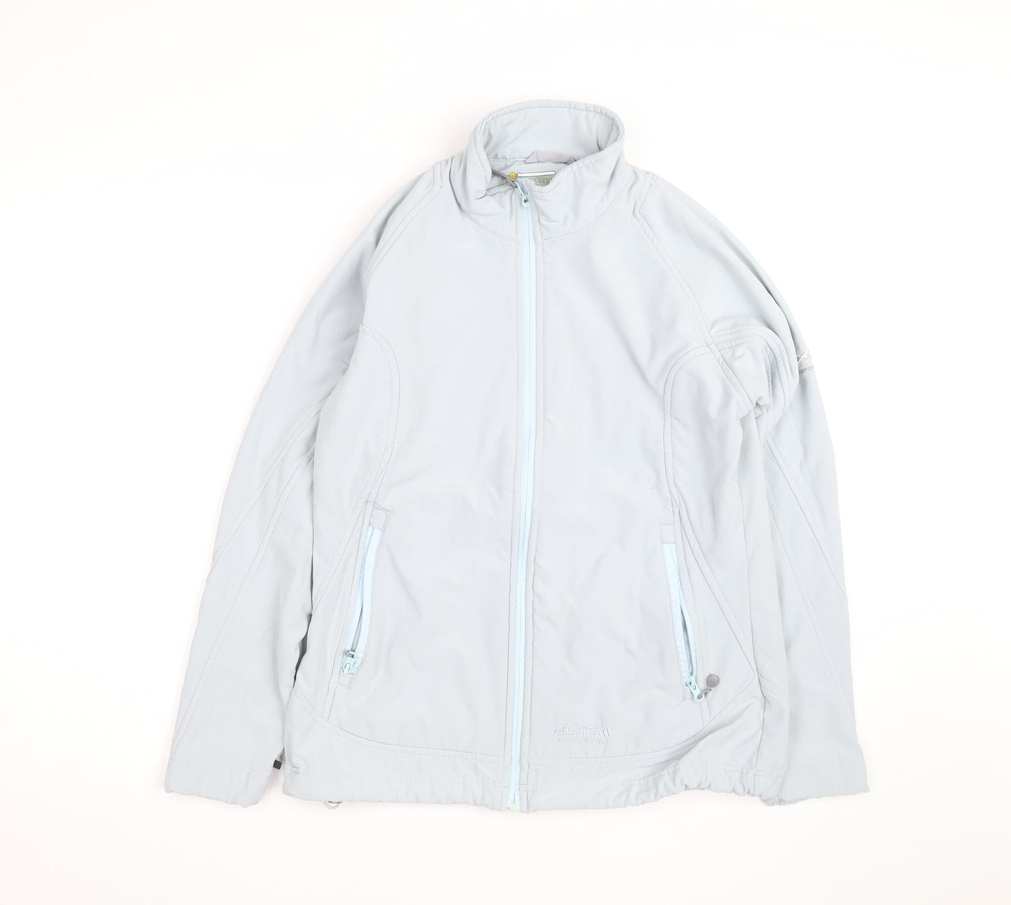 Regatta Women's Grey Softshell Jacket Size 14 Wind Resistant Outdoor