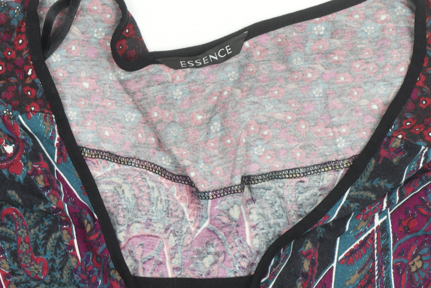 Essence Womens Multicoloured Paisley Wrap Blouse Size 18