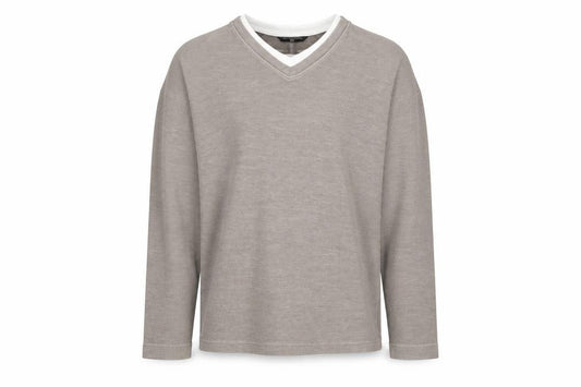 Marks and Spencer Blue Harbour Men Brown Cotton V-Neck Jumper Small