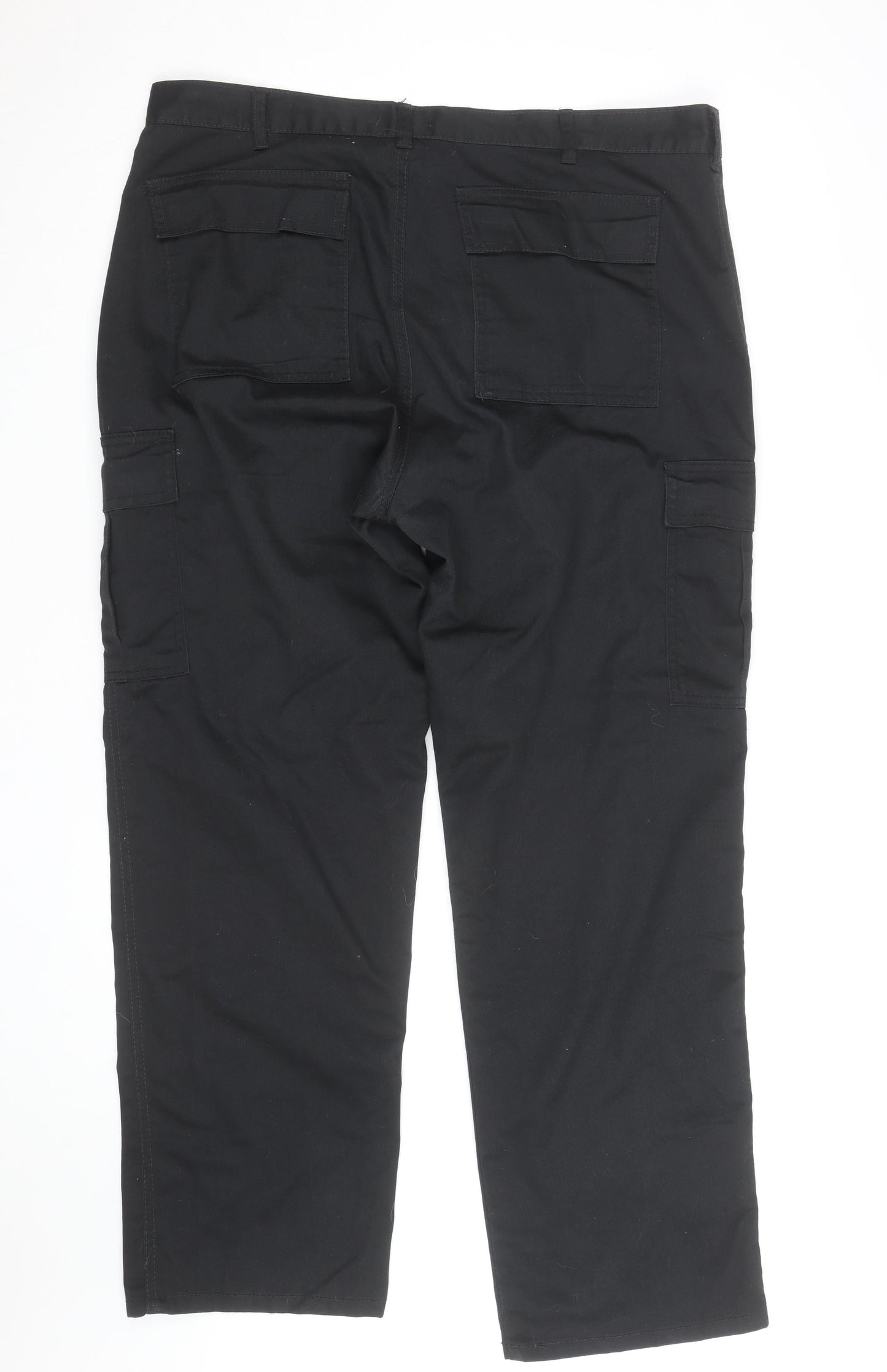 Portwest Men's Black Cargo Trousers Size 40 Regular Fit Workwear