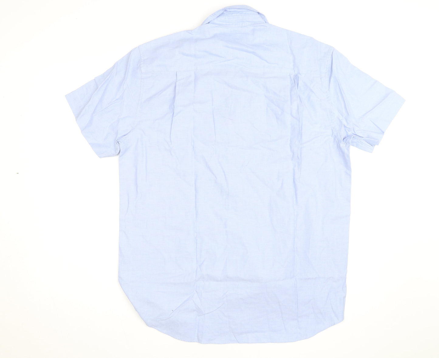 Principles for Men Light Blue Short Sleeve Classic Fit Shirt 15.5in
