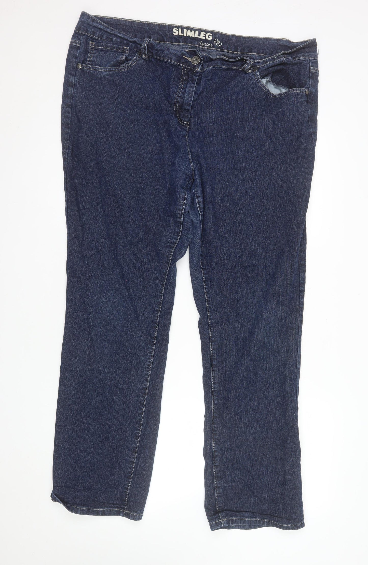 Debenhams Women's Blue Slim Leg Denim Jeans Size 20
