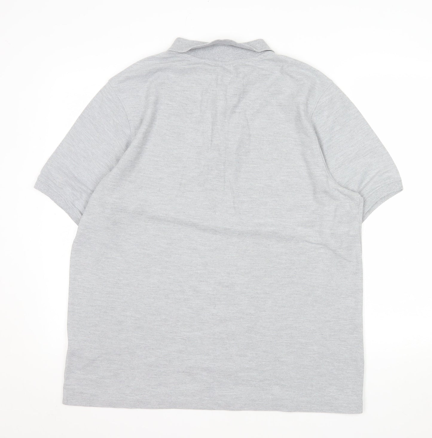 Slazenger Men’s Grey Short Sleeve Polo Shirt Size L Regular Fit