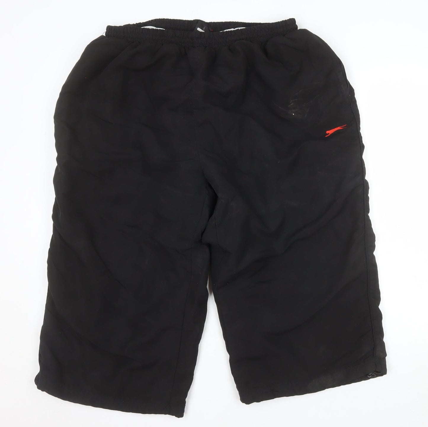 Slazenger Men's Black Athletic Shorts 2XL Elastic Waist Sportswear