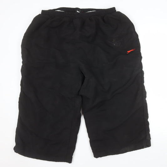 Slazenger Men's Black Athletic Shorts 2XL Elastic Waist Sportswear