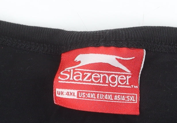 Slazenger Men's Black 4XL Sleeveless Cotton Sports Tank Top
