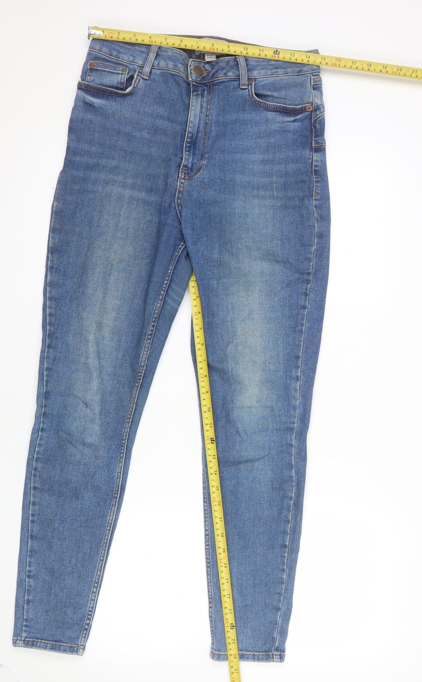 New Look Women Blue Skinny Lift & Shape Jeans Size 14