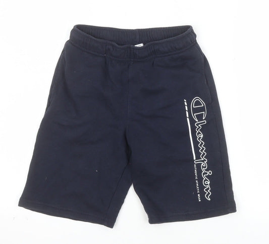 Champion Teens Black L Athletic Gym Training Shorts