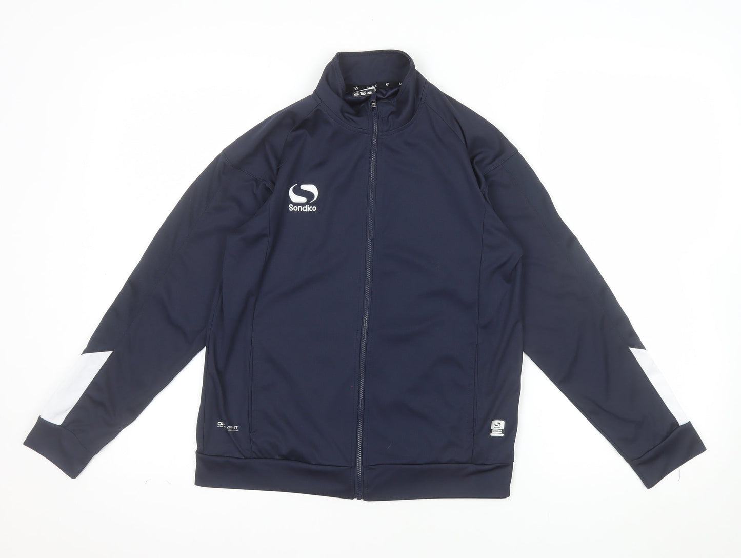 Sondico Boys Blue 13 Years Track Jacket Full Zip Lightweight Activewear