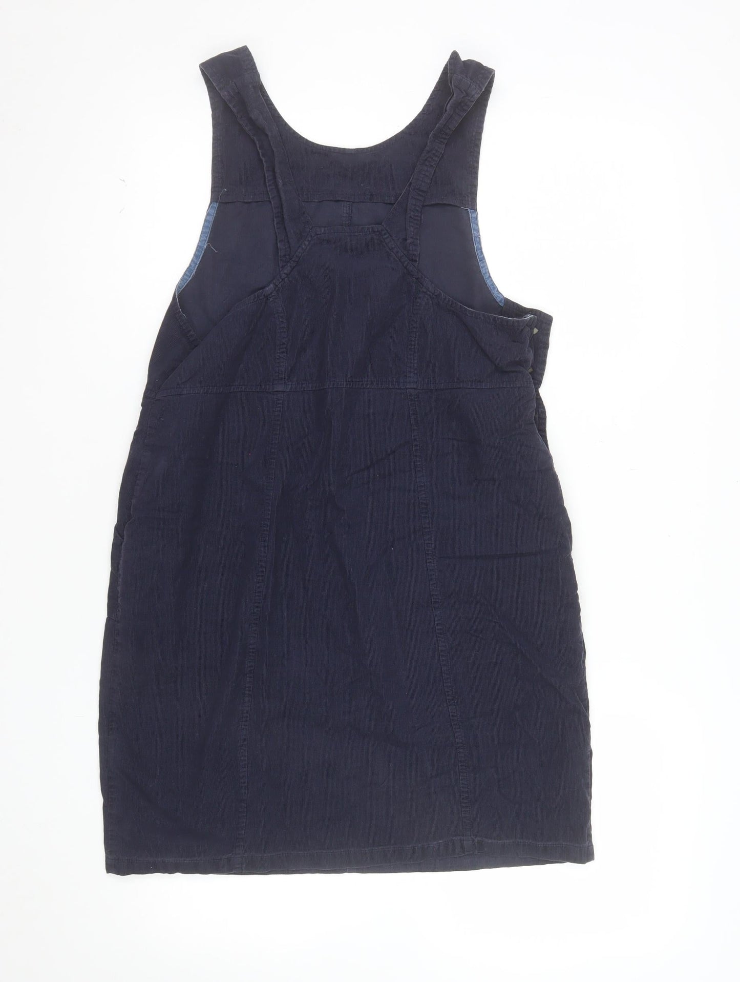 Roman Petite Women's Blue Cotton Pinafore Dress Size 10
