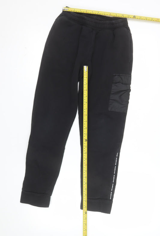 The North Face Boys Black Jogger Trousers L Elastic Waist Activewear