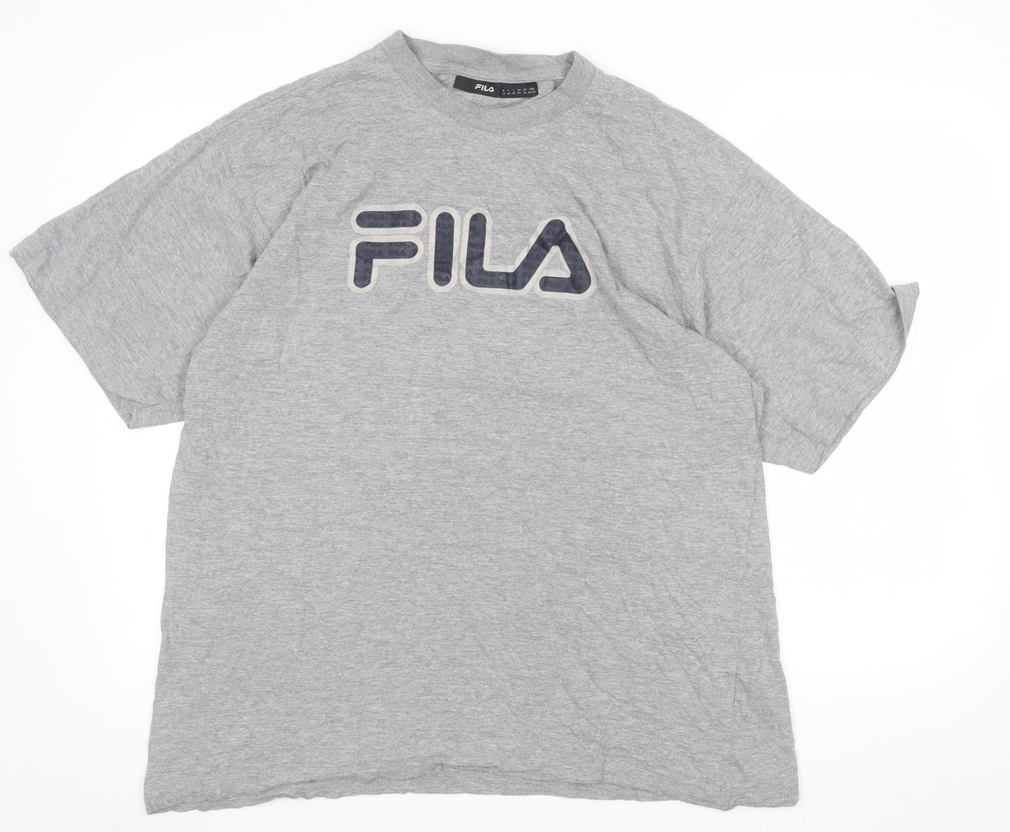 FILA Men's Grey XL Crew Neck Short Sleeve Sports T-Shirt