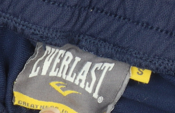 Everlast Men's Blue Track Pants S Regular Fit Quick Dry Polyester