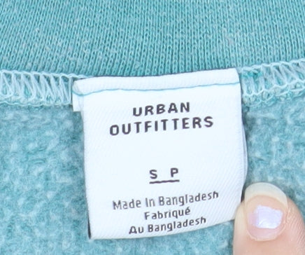 Urban Outfitters Men's Green Sunday Club Graphic Pullover Sweatshirt Size S