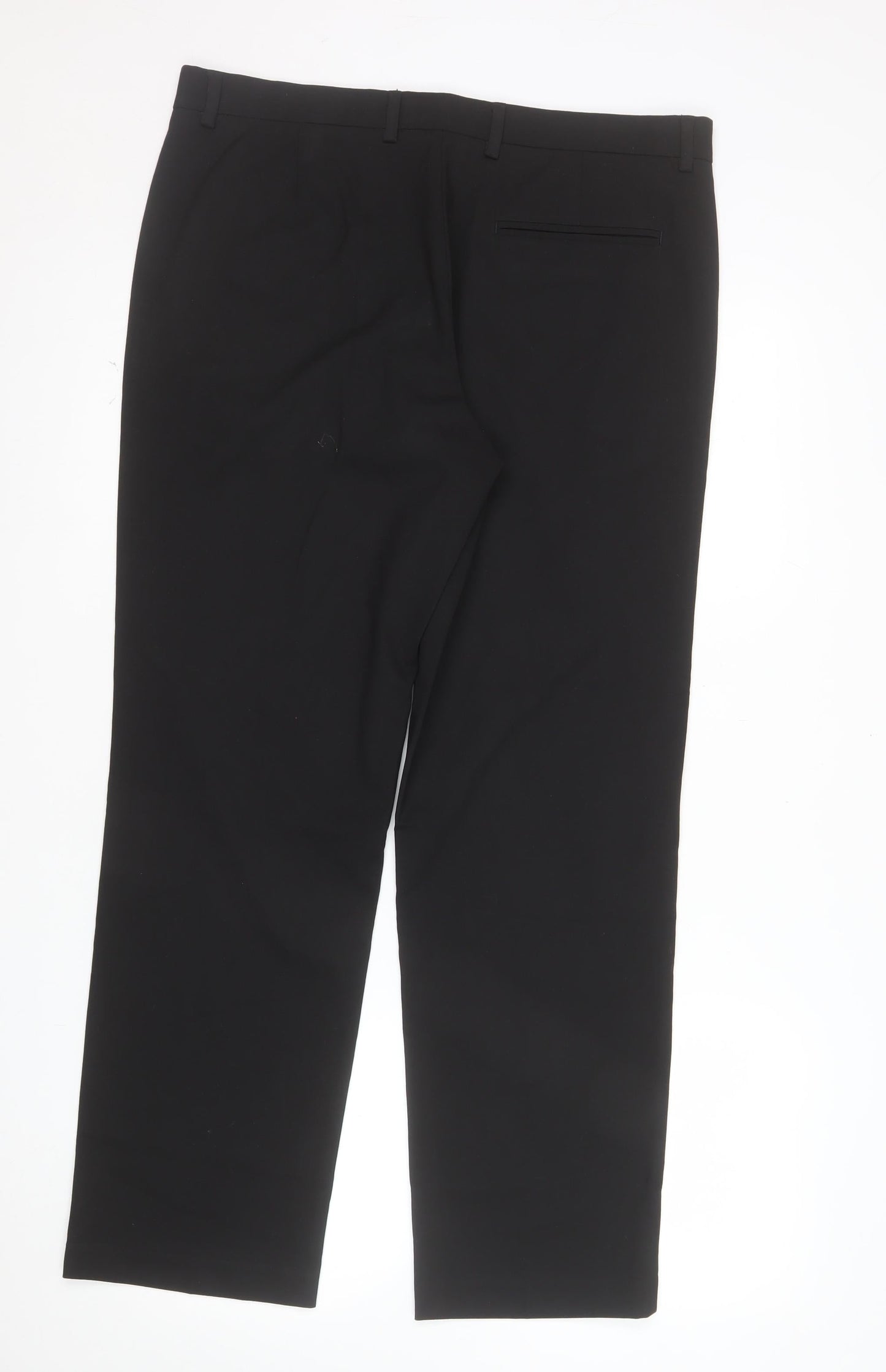 Burton Menswear London Men's Black 34S Dress Trousers Classic Fit