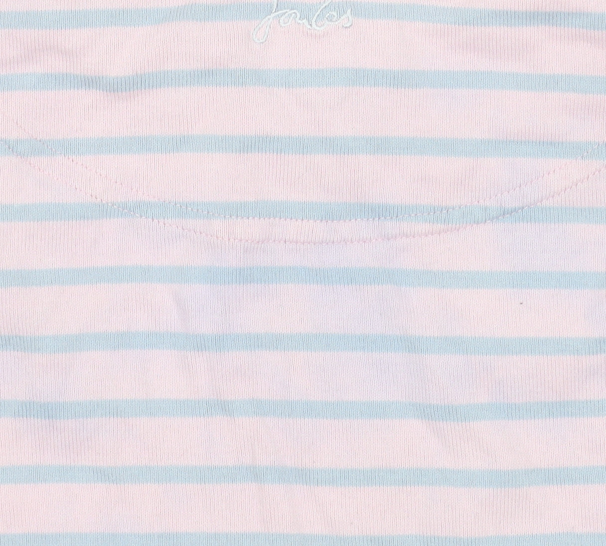 Joules Womens Pink Striped Long Sleeve Cotton Jersey T-Shirt UK14