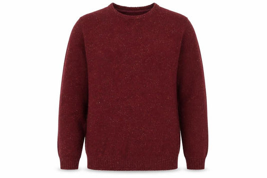 Kayak Mens Red 2XL Big & Tall Crew Neck Wool Jumper