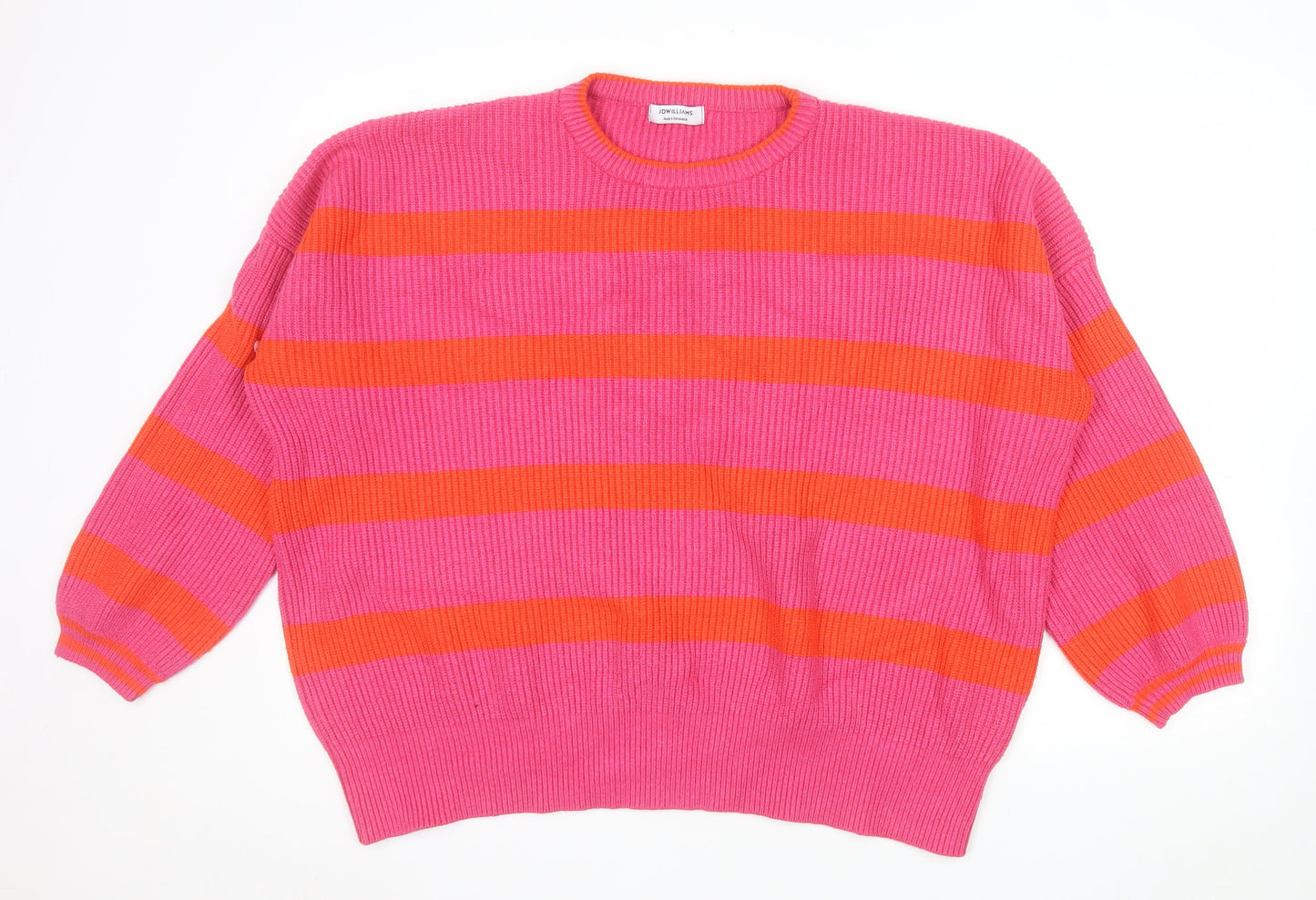 JD Williams Women’s Multicoloured Striped Crew Neck Knit Jumper Size 24/26