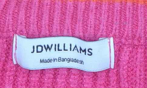 JD Williams Women’s Multicoloured Striped Crew Neck Knit Jumper Size 24/26